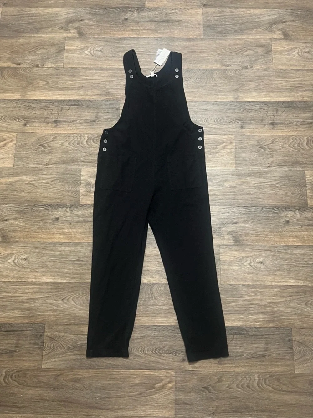 NEW L*SPACE Freya Jumpsuit Black Size XS Sleeveless Cotton NWT Casual Neutral